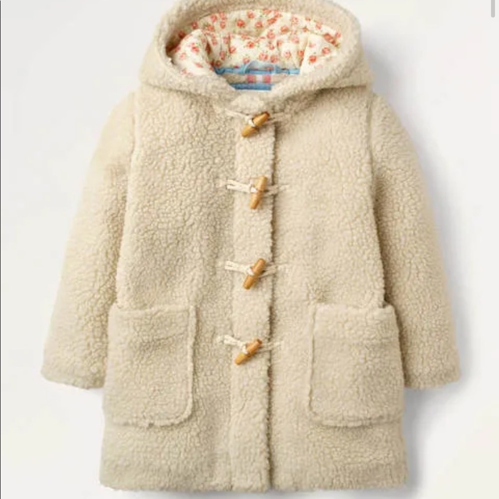 Mini Boden Cosy Borg Duffle Coat
